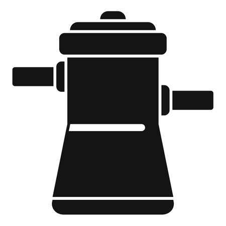 Water cleaner pool icon simple vector. Net serviceのイラスト素材