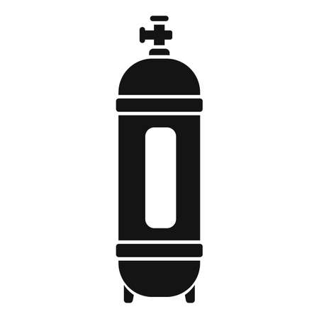 Pool oxygen tank icon simple vector. Cleaning poolのイラスト素材