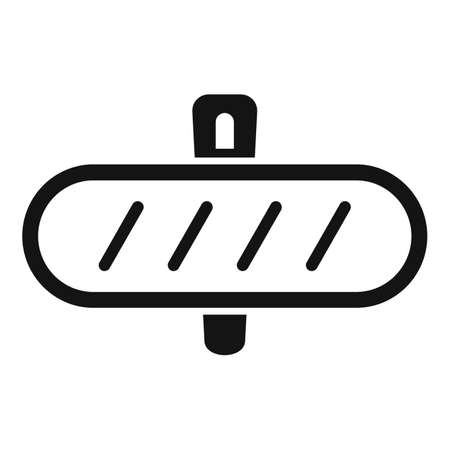 Car indoor mirror icon simple vector. View salonのイラスト素材
