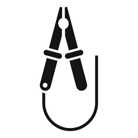 Car battery clamp icon simple vector. Electric accumulatorのイラスト素材