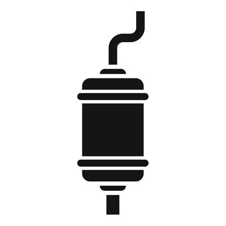 Exhaust pipe icon simple vector. Auto motorのイラスト素材