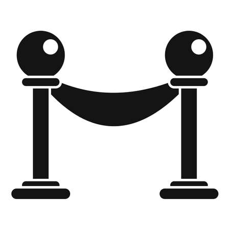 Cinema festival barrier icon simple vector. Film videoのイラスト素材