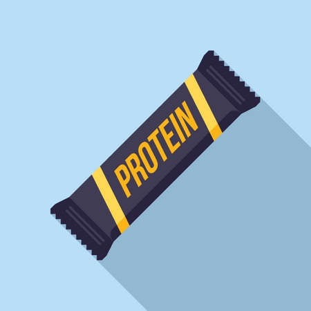 Protein energy icon flat vector. Sport nutritionのイラスト素材