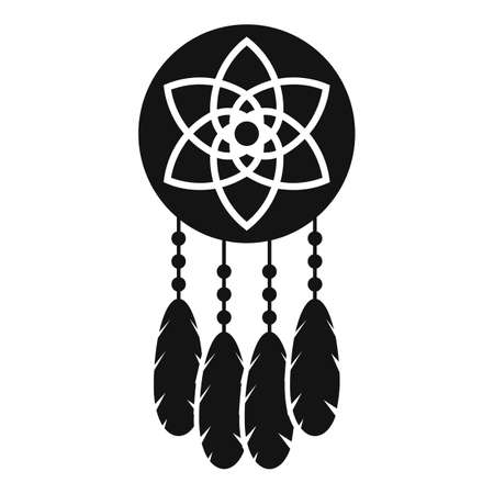 Love dream catcher icon simple vector. Indian nativeのイラスト素材