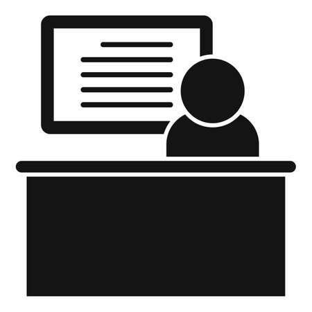 Mentorship icon simple vector. Mentor trainingのイラスト素材