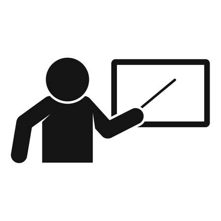 Mentor lesson icon simple vector. Training careerのイラスト素材