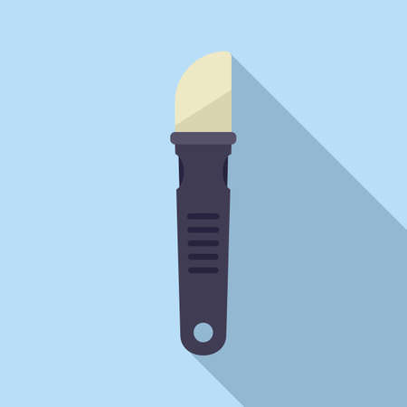 Repair tablet knife icon flat vector. Mobile brokenのイラスト素材