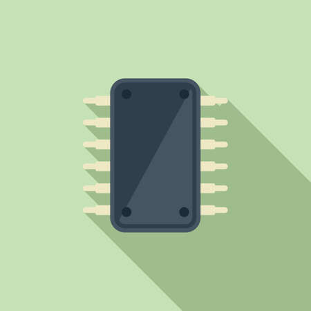 Tablet repair tranzistor icon flat vector. Phone broken