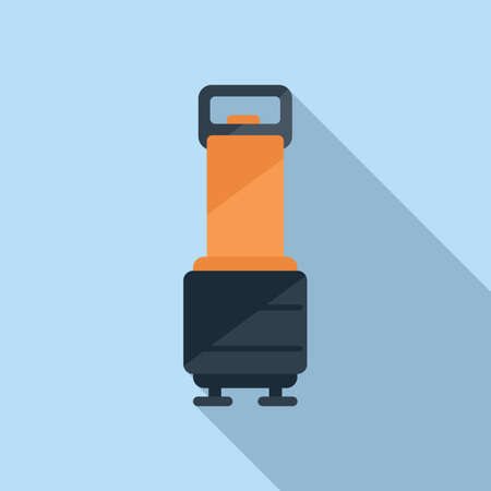 Plumbing pump icon flat vector. Motor systemのイラスト素材