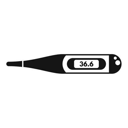 Check thermometer icon simple vector. Digital temperatureのイラスト素材