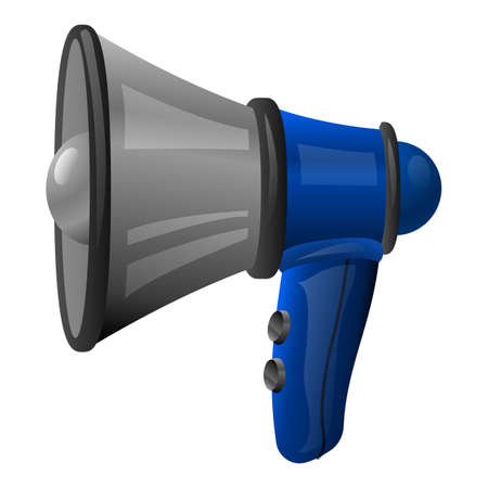 Megaphone icon cartoon vector. Loudspeaker announcementのイラスト素材