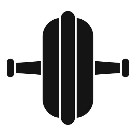 Abs exercise wheel icon simple vector. Sport lifestyleのイラスト素材