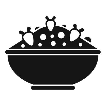 Protein breakfast icon simple vector. Healthy foodのイラスト素材