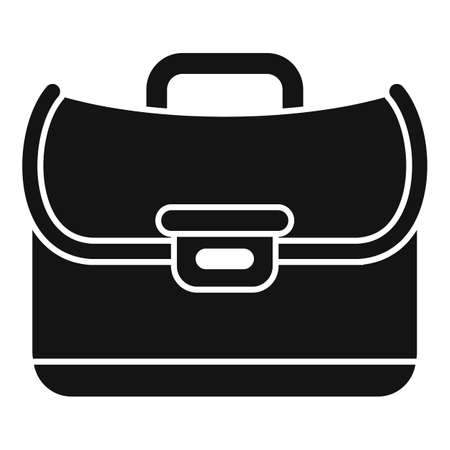 Job briefcase icon simple vector. work bag. office suitのイラスト素材