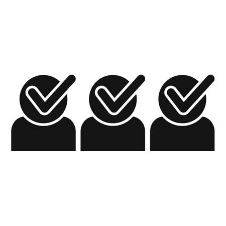 Work team icon simple vector. business success. choose personのイラスト素材