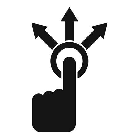 Click solution icon simple vector. Success manのイラスト素材