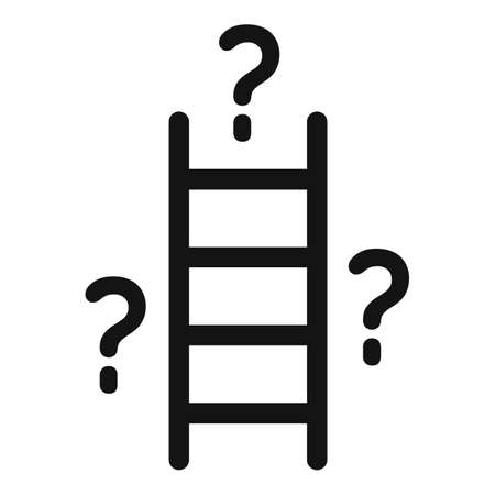 Ladder opportunity icon simple vector. Business manのイラスト素材