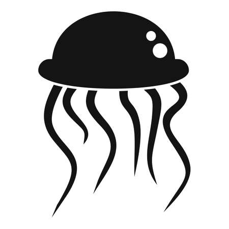 Jelly icon simple vector. Life fish. Medusa seaのイラスト素材