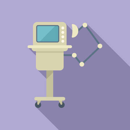 Medical equipment icon flat vector. Hospital patient. Care deviceのイラスト素材