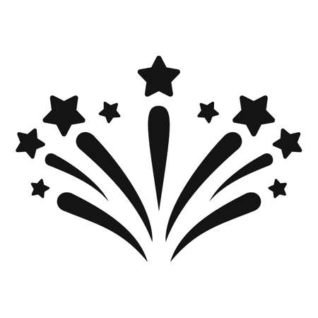 Winner firework icon simple vector. Carnival party. Light funのイラスト素材