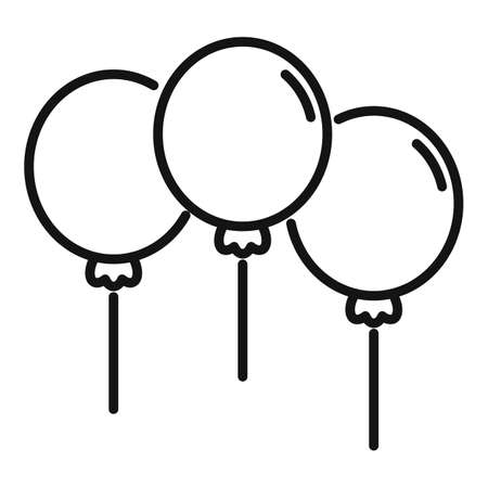 Event balloons icon outline vector. Company event. Calendar managerのイラスト素材