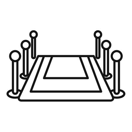 Event barrier icon outline vector. Plan calendar. Task agendaのイラスト素材