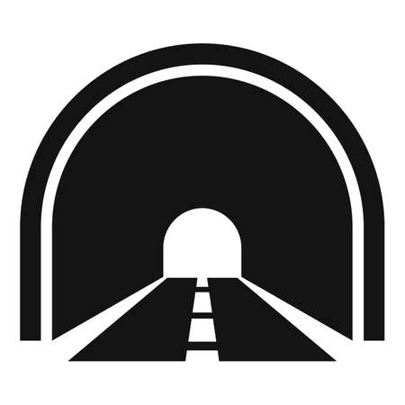 Road tunnel icon simple vector. Car entrance. Train mineのイラスト素材