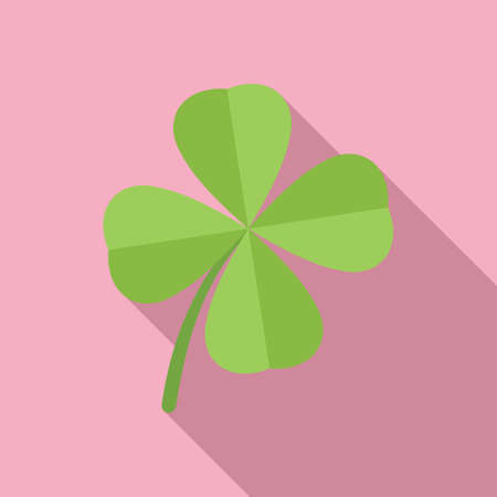Celtic clover icon flat vector. Irish luck. Lucky dayのイラスト素材