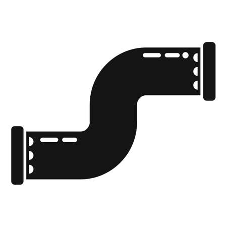 House pipe icon simple vector. Steel system. Connector equipmentのイラスト素材