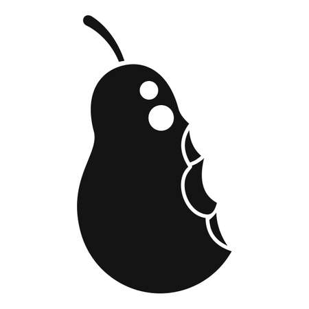 Pear waste icon simple vector. Trash food. Vegetable rubbishのイラスト素材