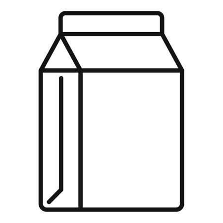 Paper pack waste icon outline vector. Trash recycle. Reuse containerのイラスト素材