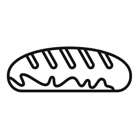 Waste bread icon outline vector. Trash food. Ecology reuseのイラスト素材