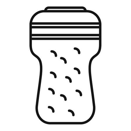 Wood waste icon outline vector. Organic trash. Reuse containerのイラスト素材