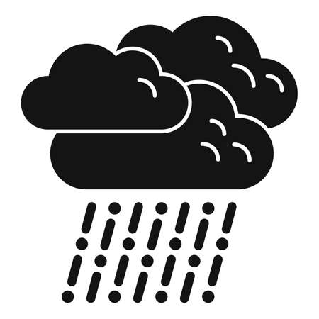 Rainy cloud icon simple vector. Cloudy rain. Forecast stormのイラスト素材