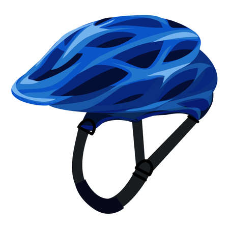 Bike helmet icon cartoon vector. Bicycle equipment. Race gearのイラスト素材