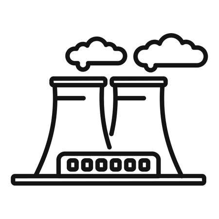 Eco energy plant icon outline vector. Water leaf. Save energyのイラスト素材