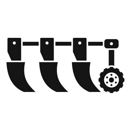 Plow icon simple vector. Farmer field. Farming productionのイラスト素材