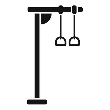 Sport rings icon simple vector. School gym. Children playgroundのイラスト素材