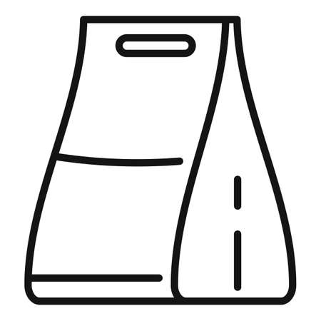 Biodegradable plastic pack icon outline vector. Eco recycle. Ecology bottleのイラスト素材