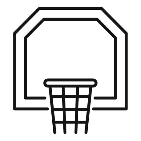 Basketball board icon outline vector. Sport exercise. Workout fitのイラスト素材