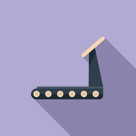 Physical therapist treadmill icon flat vector. Doctor therapy. Clinic careのイラスト素材