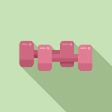 Physical therapist dumbbell icon flat vector. Doctor therapy. Injury healthのイラスト素材