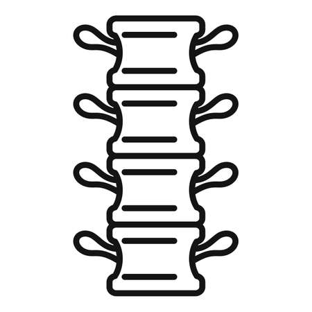 Spine pain icon outline vector. Physio massage. Doctor treatmentのイラスト素材