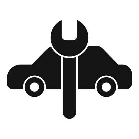 Car key service icon simple vector. Spare motor. Spark partのイラスト素材