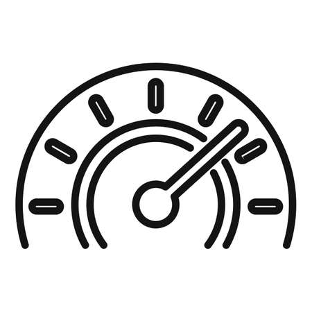 Car dashboard icon outline vector. Spare service. Repair partのイラスト素材