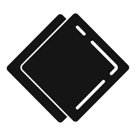 Square tissue icon simple vector. Paper box. Toilet wipeのイラスト素材