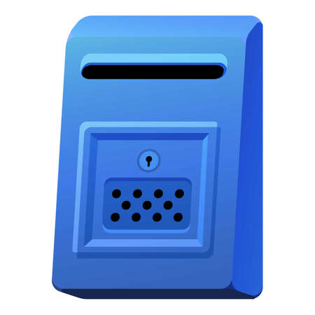 Apartment mailbox icon cartoon vector. Mail man. Bag postのイラスト素材