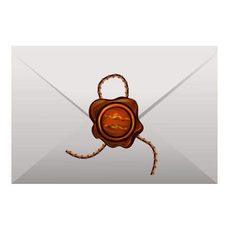 Postal envelope icon cartoon vector. Letter job. Mail postのイラスト素材
