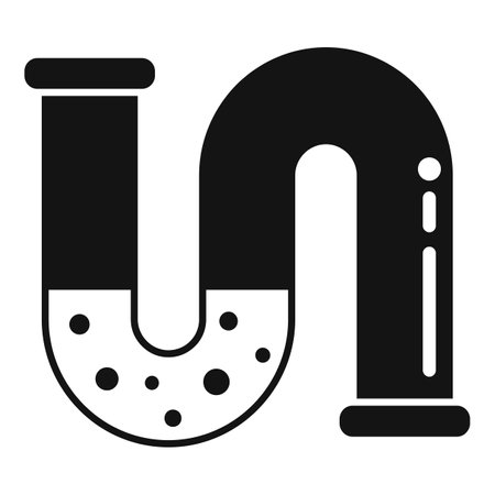Water pipe icon simple vector. Service drain. Repair pumpのイラスト素材