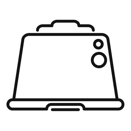 Breakfast coffee capsule icon outline vector. Cafe espresso. Drink aromaのイラスト素材